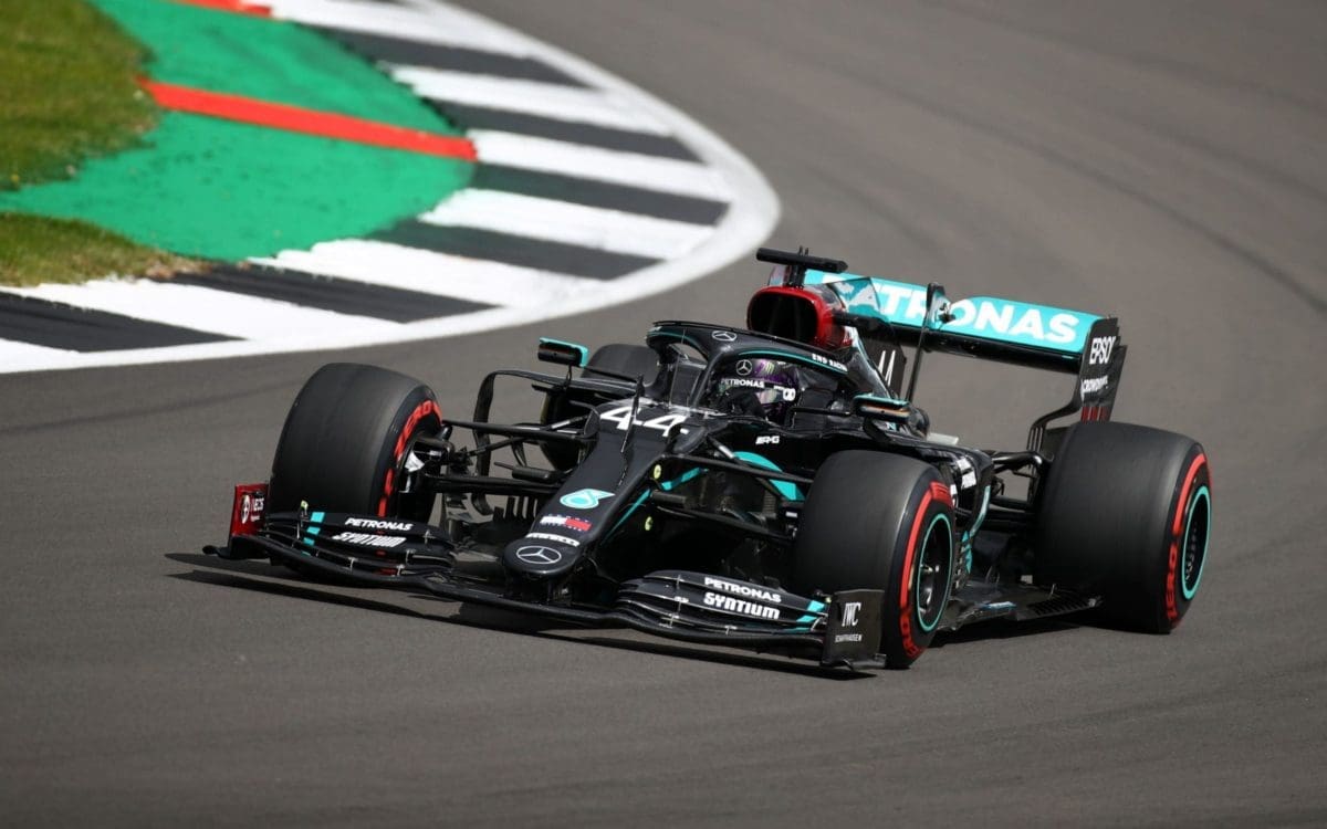 Lewis Hamilton smashes the Silverstone track record as he makes his way