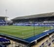 An interior image of Ipswich Town FC's Portman Road stadium in Ipswich, Suffolk