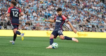 Carles Gil’s curler leads New England to their 3rd straight victory